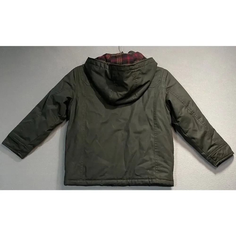 Coogi Jacket Youth Size 7 Green, Logo, Full Zip, Hooded